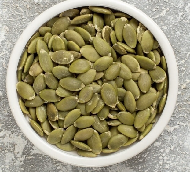 pumpkin seeds provide good amounts of iron to kids