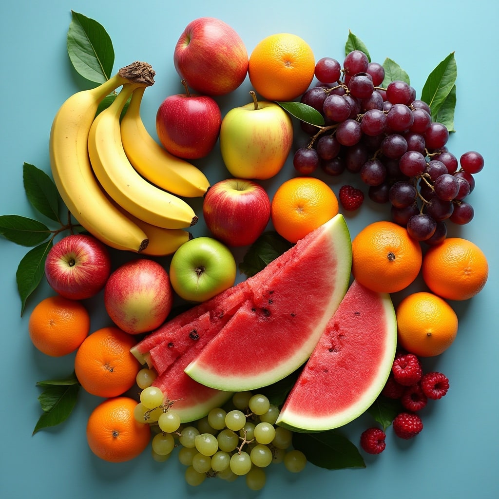 What are Indian Fruits Name in English, Hindi, Tamil, & More? 2 Assorted fresh fruits arranged together to represent the health benefits of eating fruits