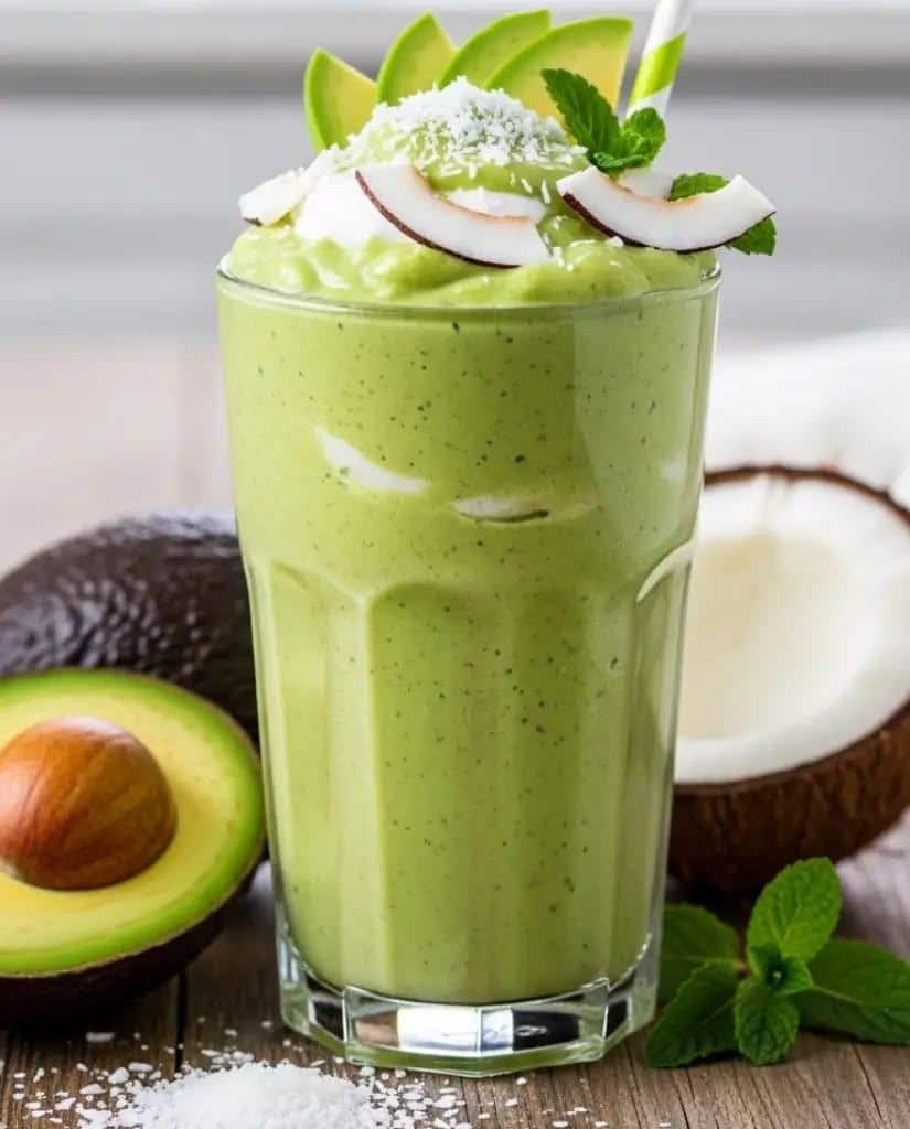 How to Make Smoothies at Home With Simple Ingredients? 15 Avocado spinach green smoothie with creamy texture and healthy green ingredients