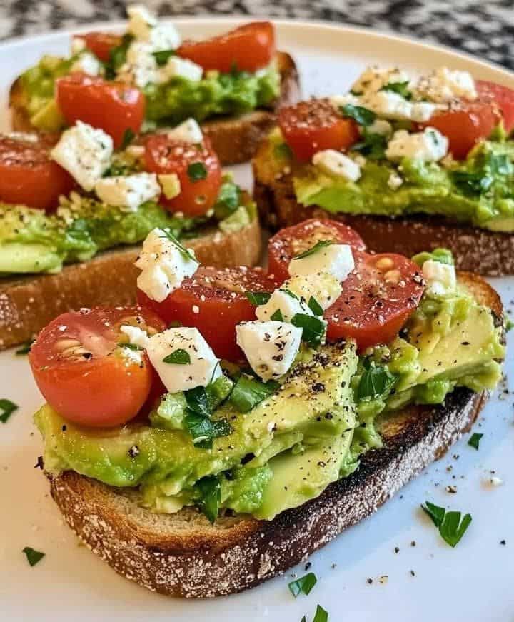 What Are the 25 Best Brunch Dishes for Weekend Meals? 30 Avocado toast topped with cherry tomatoes for a light brunch meal