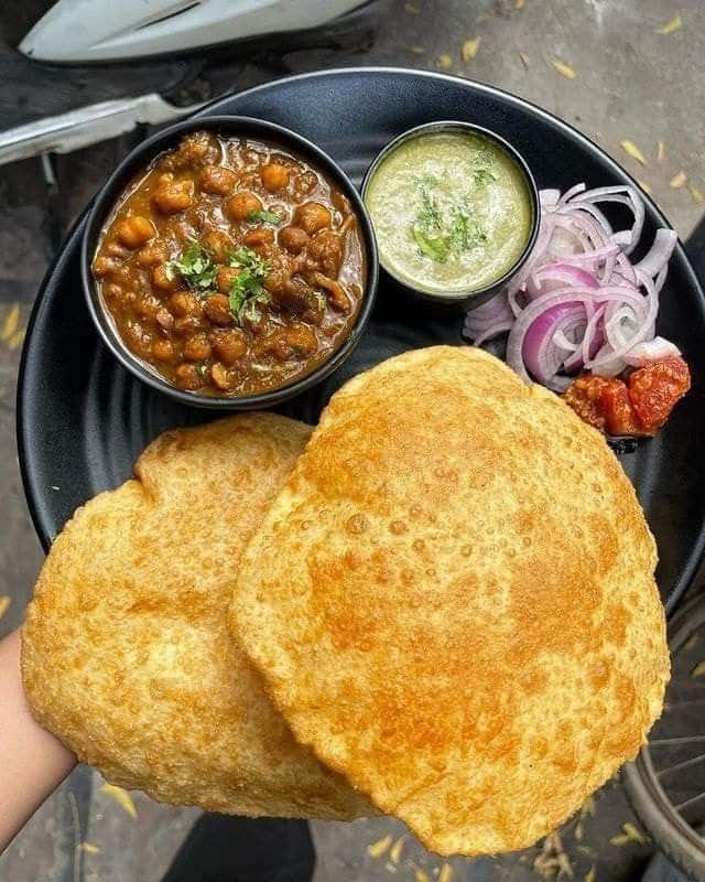 What Are the 25 Best Brunch Dishes for Weekend Meals? 47 Chole bhature served with spicy chickpea curry and fried bread for brunch