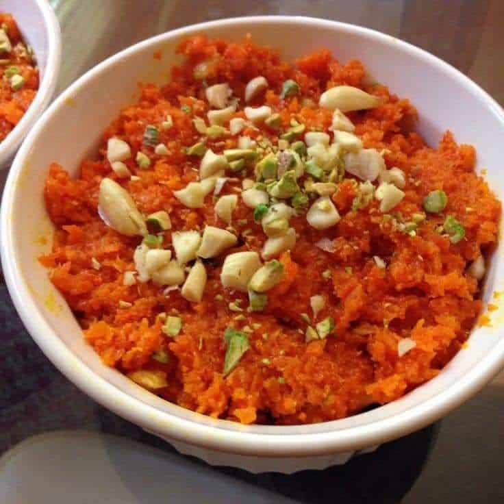 What Are the 25 Best Indian Sweets Everyone Loves? 28 Warm gajar ka halwa topped with dry fruits