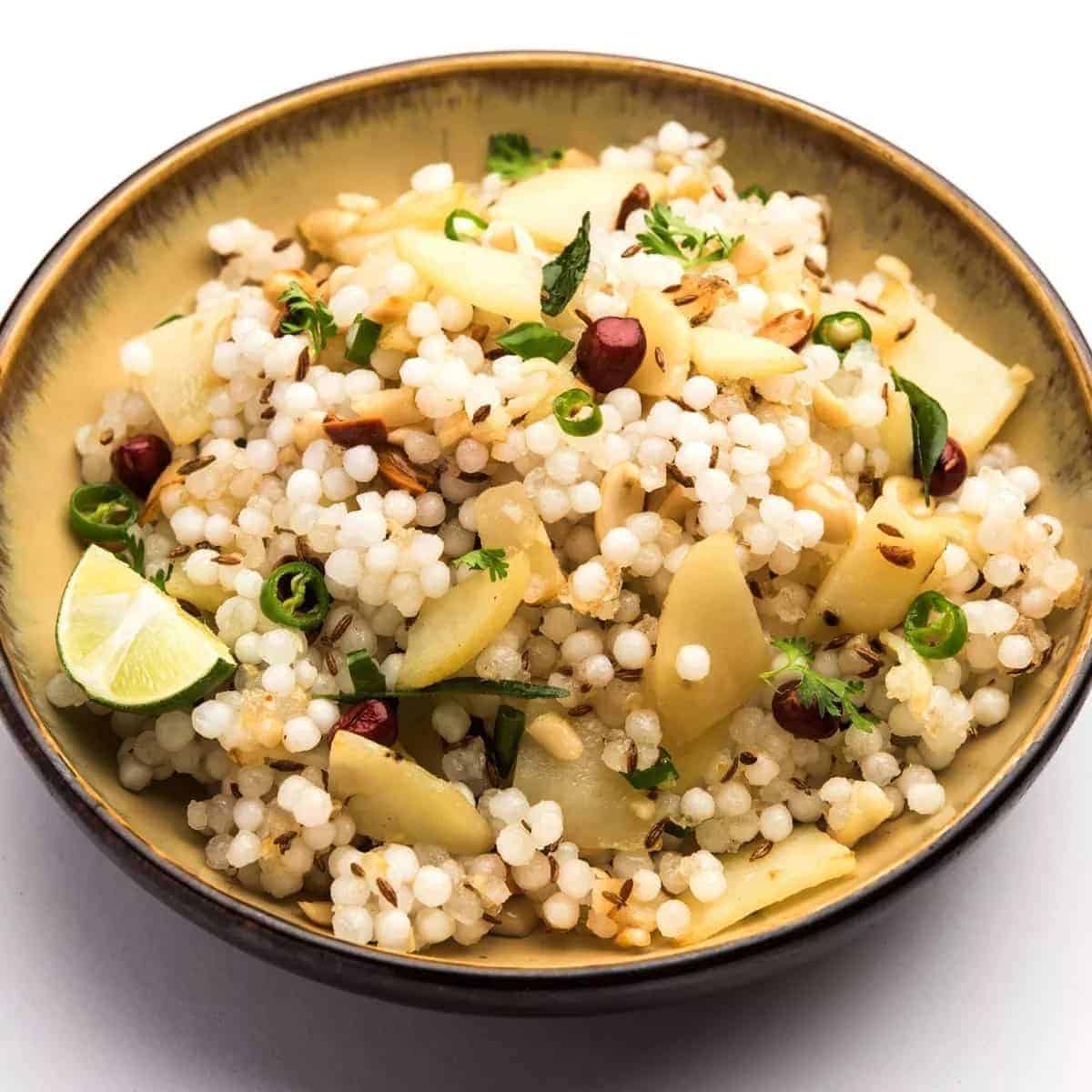 What Are the Best Summer Food Items to Stay Cool? 11 Sabudana khichdi made with tapioca pearls peanuts and spices a light and energising summer dish