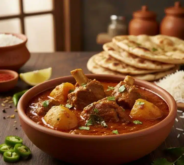 Aloo Gosht (Mutton with Potatoes) 5 Aloo Gosht Mutton with Potatoes