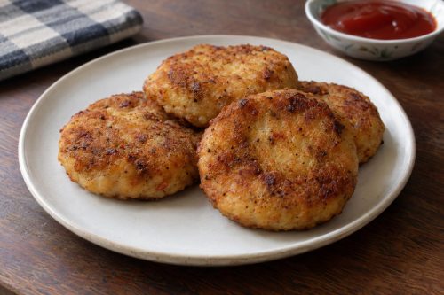 Homemade Aloo Bread Tikki, ready to serve