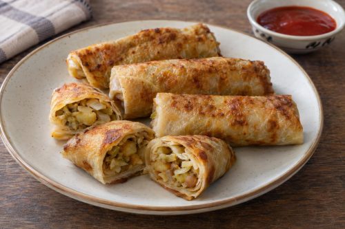 Homemade Cabbage Pan Rolls, ready to serve