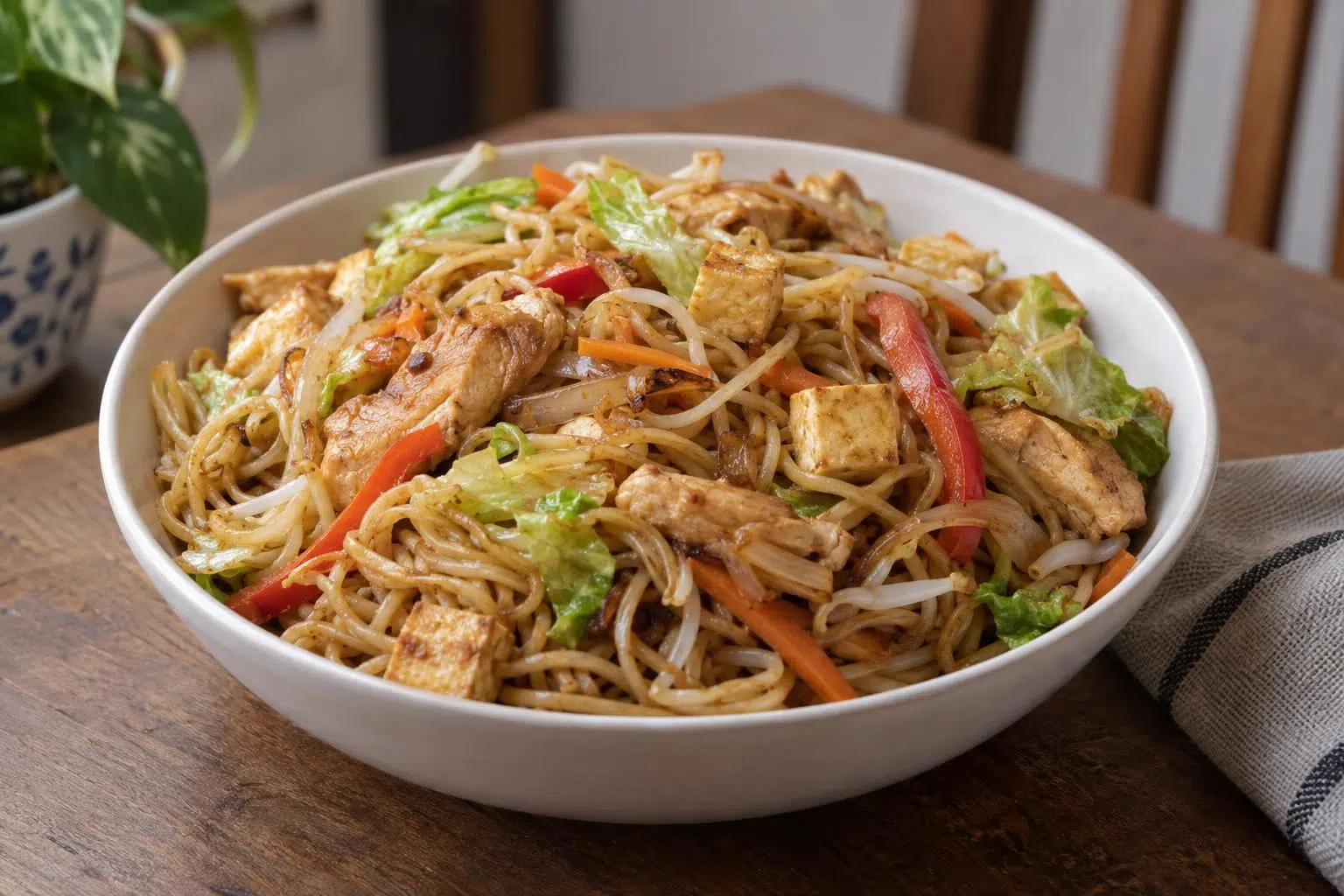 Chicken Fried Noodles Recipe | Quick & Easy | Awesome Cuisine