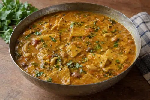 Dal Dhokadi (Spicy Dal Gravy) 5 Homemade Dal Dhokadi (Spicy Dal Gravy), ready to serve