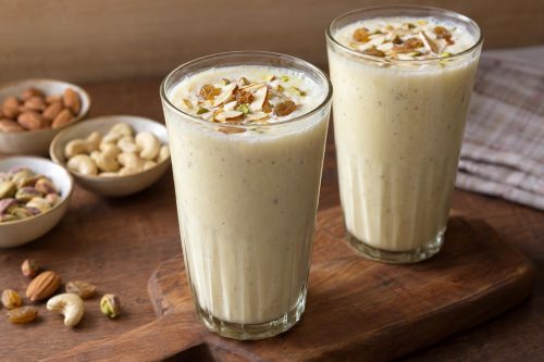 Dry Fruit Milkshake 5 Homemade Dry Fruits Milkshake, ready to serve