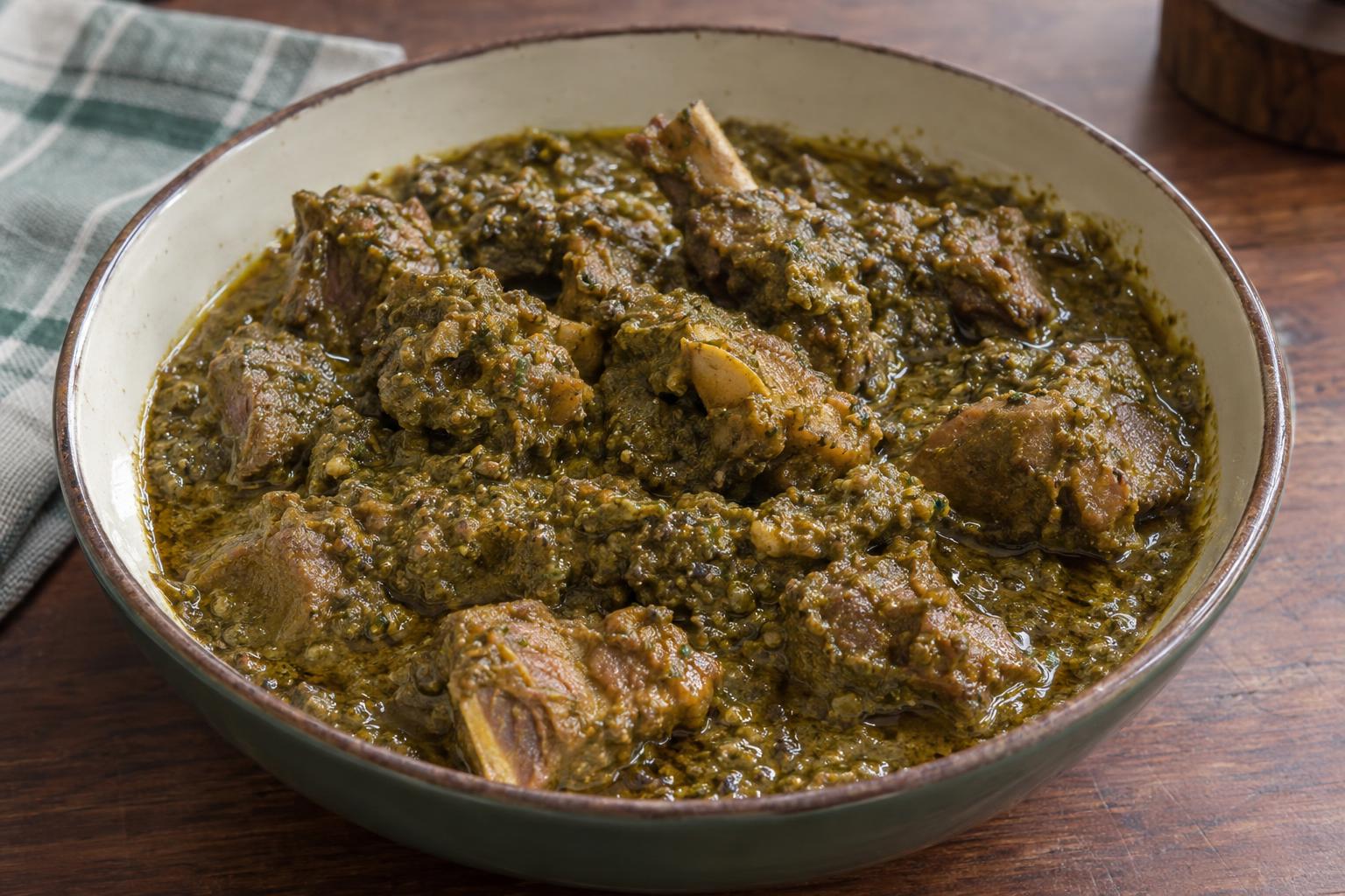 Hara Masala Gosht Recipe | Bold Green Masala | Awesome Cuisine