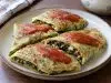 Herbed Crepes with Spinach Filling 6 Homemade Herbed Crepes with Spinach Filling, ready to serve
