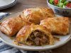 Homemade Lamb in Filo, ready to serve