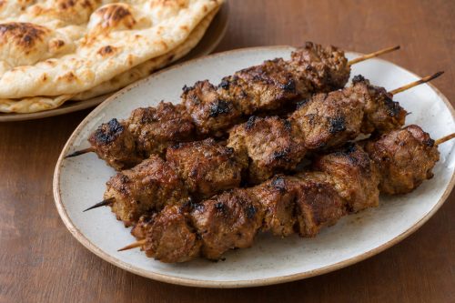 Homemade Lamb Tikka Kebab, ready to serve