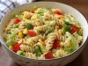 Homemade Pasta Salad with Italian Dressing, ready to serve