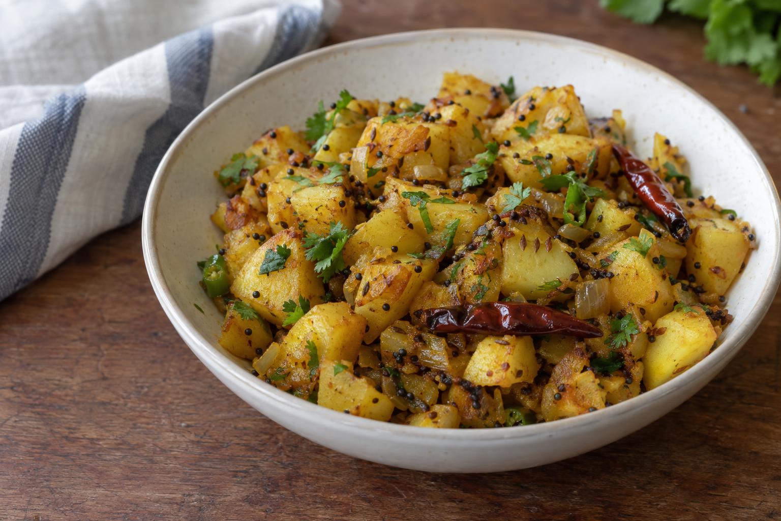 Potato Onion Fry / Sukha Aloo Recipe | Quick & Easy | Awesome Cuisine