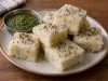 Rice Dhokla 6 Homemade Rice Dhokla, ready to serve