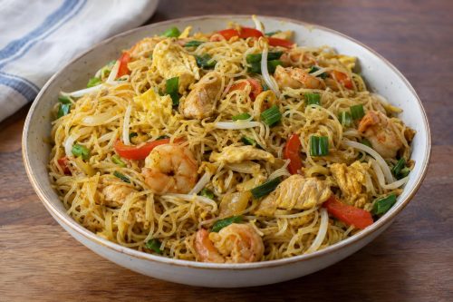 Singapore Fried Noodles 5 Homemade Singapore Fried Noodles, ready to serve