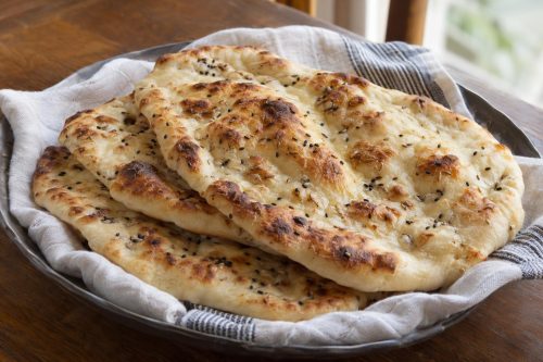 Spiced Naan 5 Homemade Spiced Naan, ready to serve
