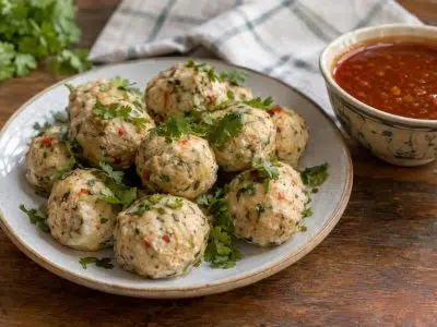 Spicy Fish Balls with Sweet and Sour Sauce
