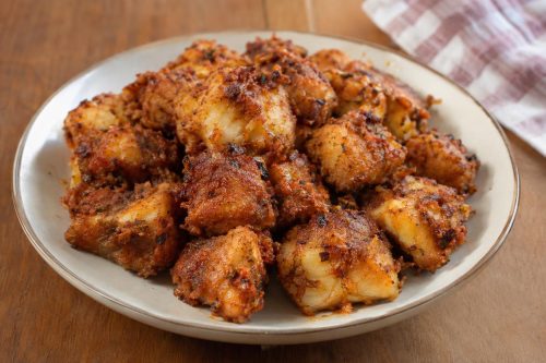 Spicy Fried Fish Cubes 5 Homemade Spicy Fried Fish Cubes, ready to serve