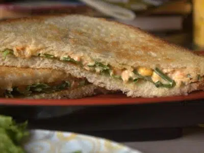 Corn and Mayo Sandwich