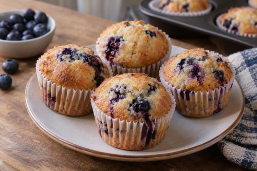 Blueberry Muffin 5 Homemade Blueberry Muffin, ready to serve