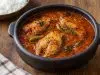 Homemade Chettinad Meen Kuzhambu (Chettinad Fish Curry), ready to serve