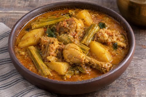 Chicken, Drumsticks and Potato Curry 5 Homemade Chicken, Drumsticks and Potato Curry, ready to serve
