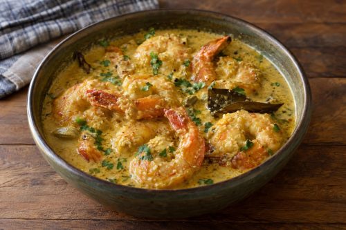 Chingri Malai Curry 5 Homemade Chingri Malai Curry, ready to serve