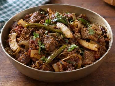 Fried Mutton with Coconut