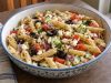 Homemade Greek Pasta Salad, ready to serve