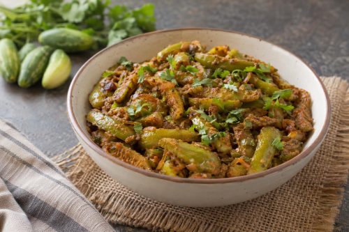 Homemade Masaledar Kundru, ready to serve