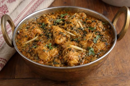 Homemade Murgh Kasoori, ready to serve