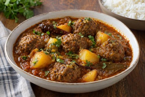 Homemade Mutton Keema Balls, ready to serve