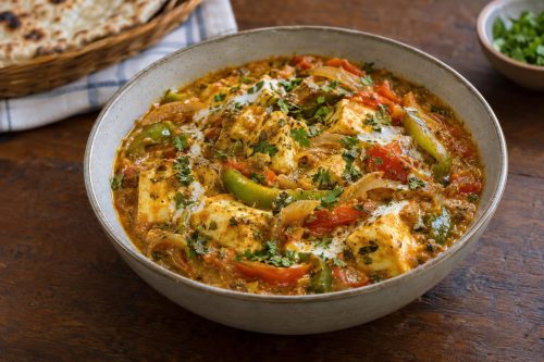 Homemade Paneer Peshawari, ready to serve