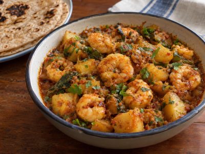 Parsi Prawn with Potatoes