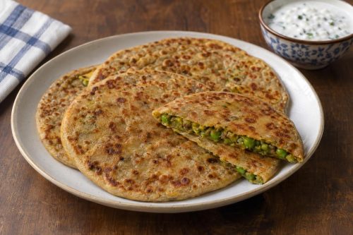 Peas Paratha 5 Homemade Peas Paratha, ready to serve