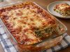 Spinach Lasagna 6 Homemade Spinach Lasagna, ready to serve
