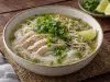 Homemade Vietnamese Chicken Pho, ready to serve
